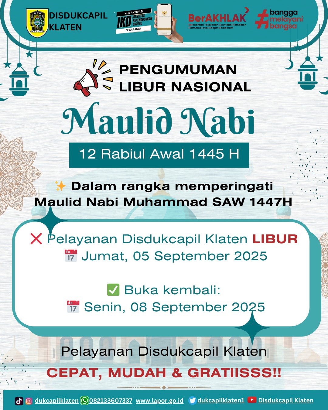 PENGUMUMAN LIBUR NASIONAL