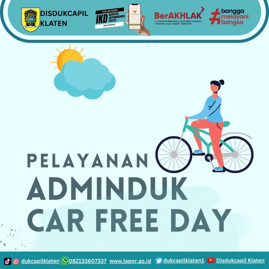 Dukcapil in CarFreeDay