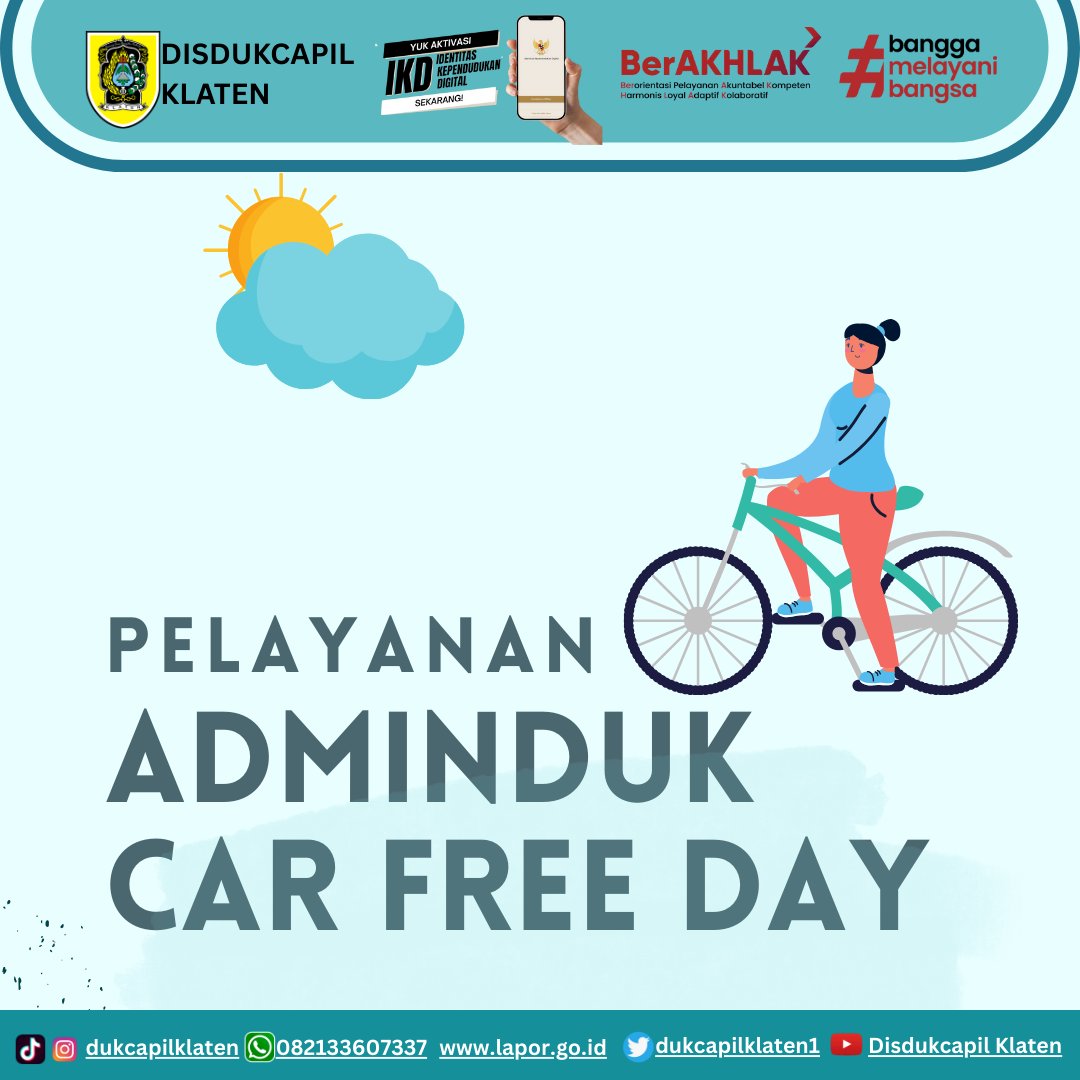 Dukcapil in CarFreeDay 