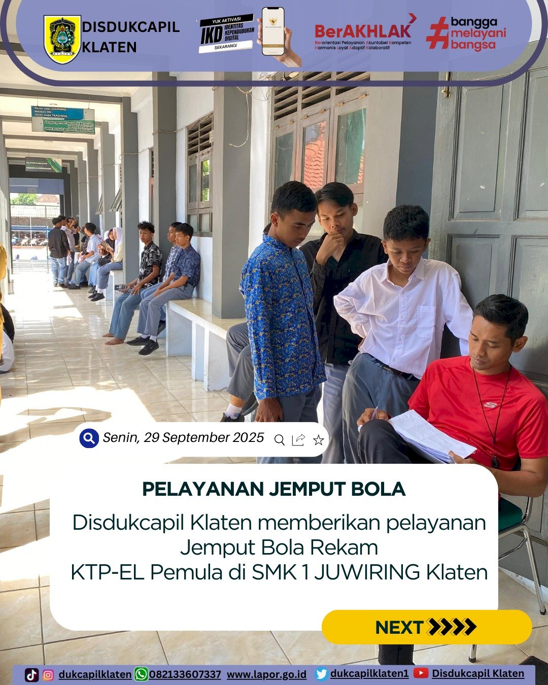 Disdukcapil Klaten hadir lebih dekat