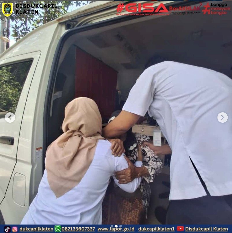 Disdukcapil Klaten Hadir Lebih Dekat Melalui Pelayanan Jemput Bola Untuk Lansia