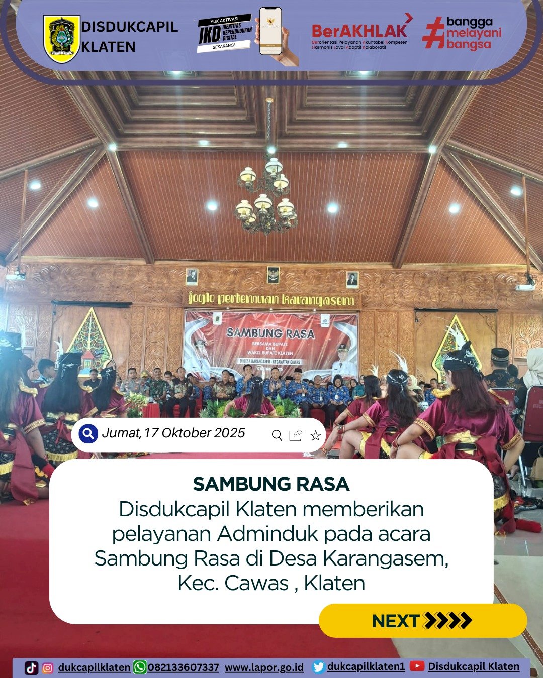Sambung Rasa Desa Karangasem, Kec. Cawas. Klaten