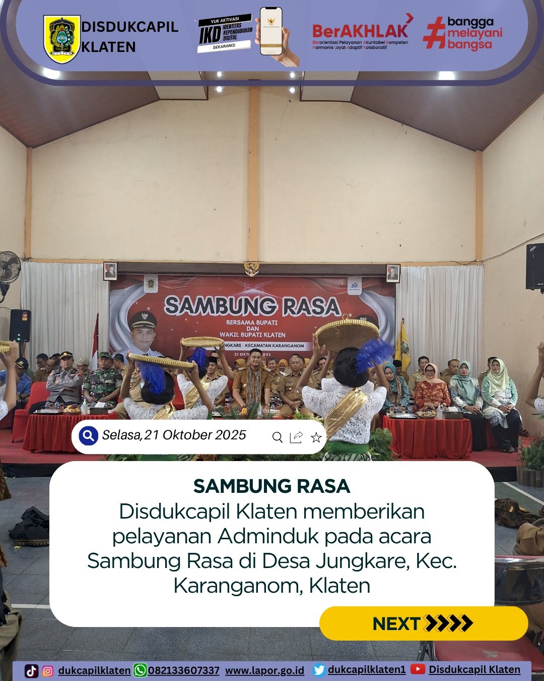 Sambung Rasa Desa Jungkare,Karanganom, Klaten