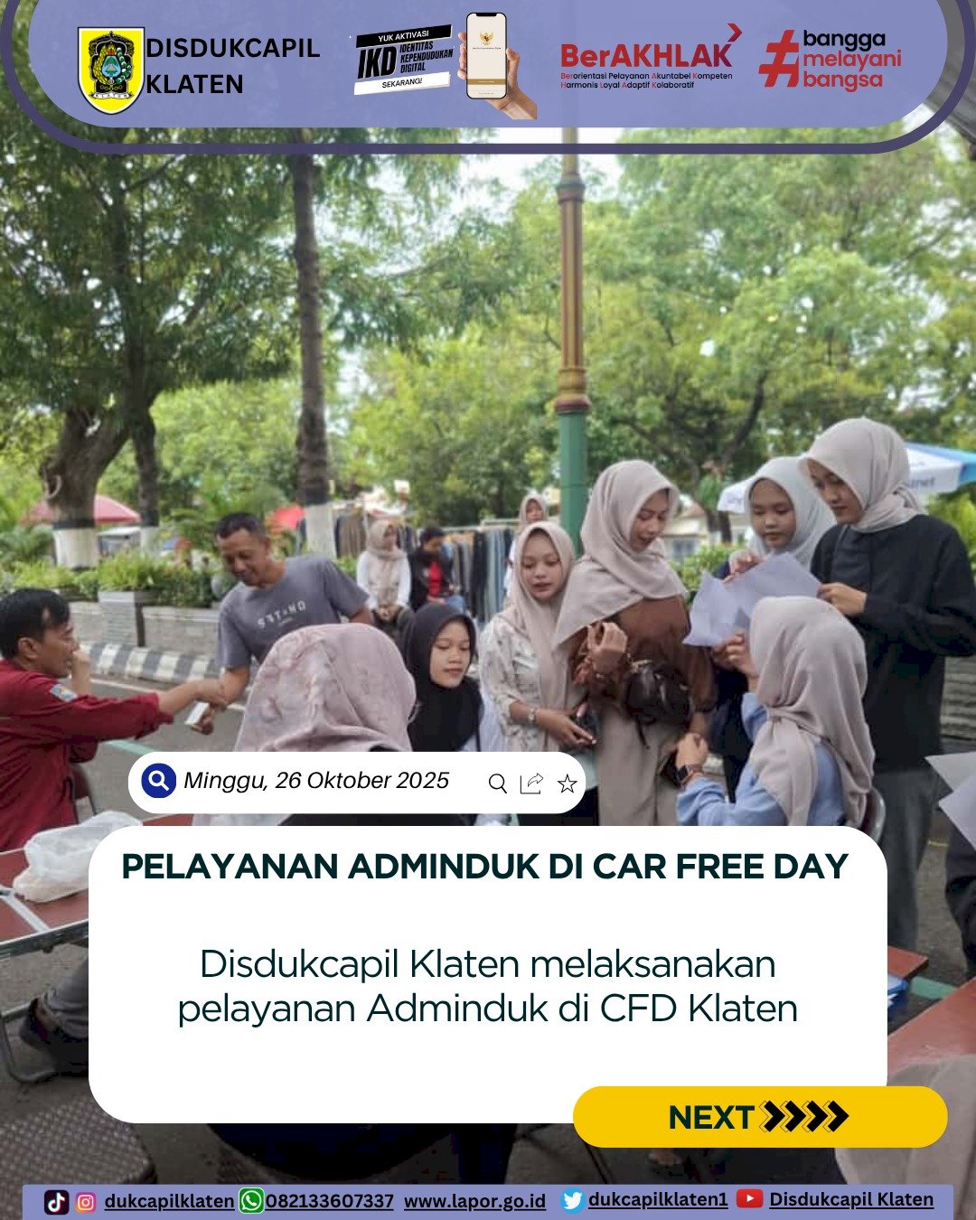 Pelayanan CFD. Minggu (26/10/2025)