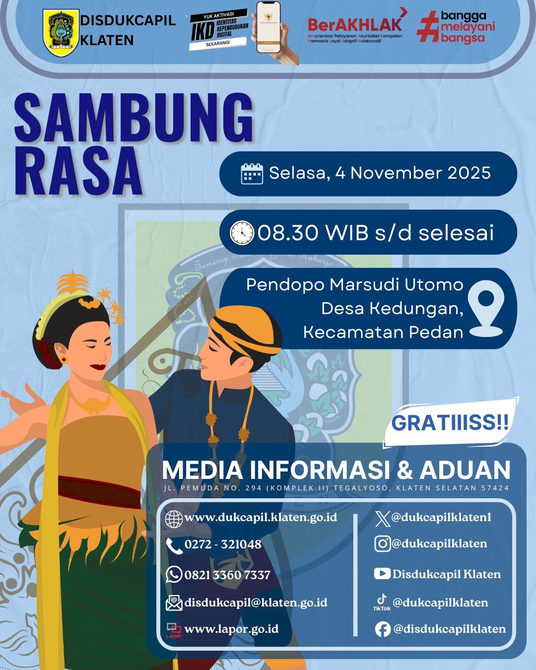 Sambung Rasa Bupati dan Wakil Bupati Klaten