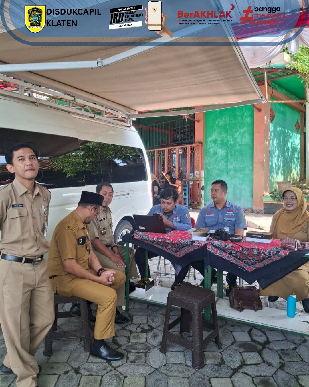 Disdukcapil Klaten turut hadir dalam Sambung Rasa Bupati dan Wakil Bupati Klaten 