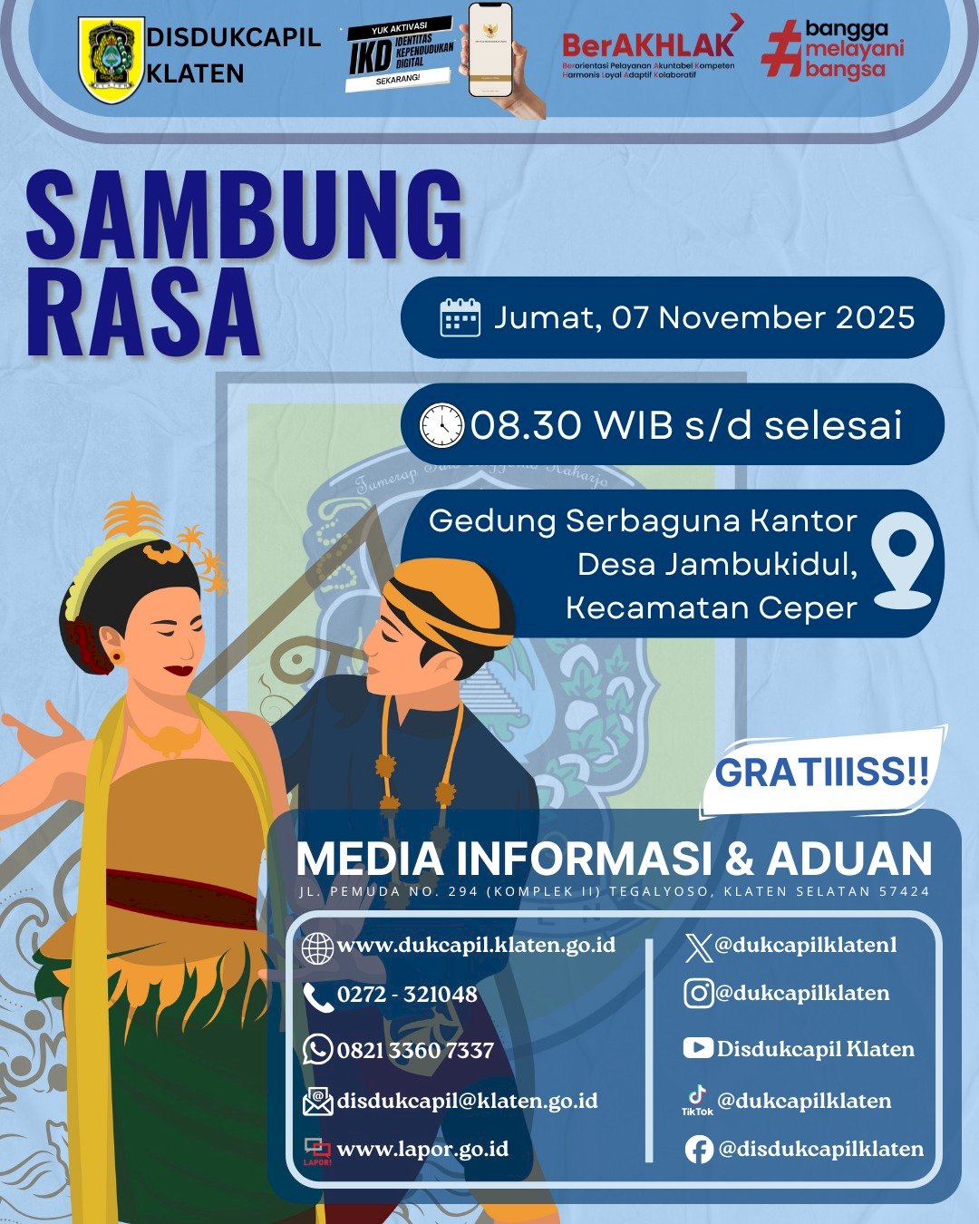 Sambung Rasa Bupati dan Wakil Bupati Klaten Tahun 2025