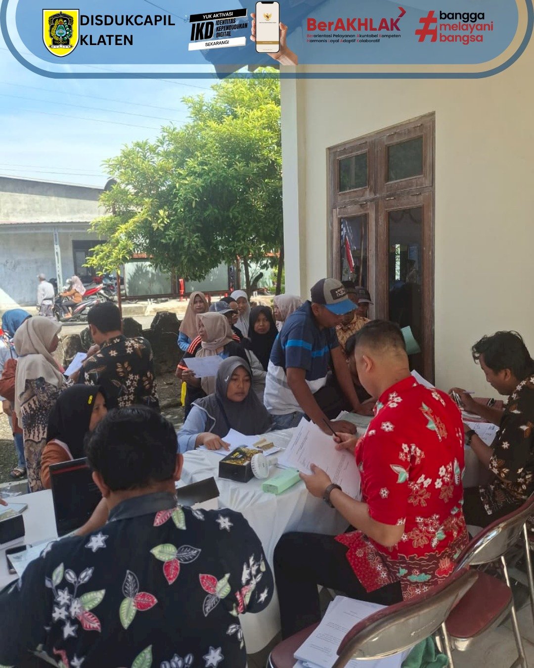 Sambung Rasa Bupati dan Wakil Bupati Klaten di Gedung Serbaguna, Desa Jambukidul, Kecamatan Ceper.