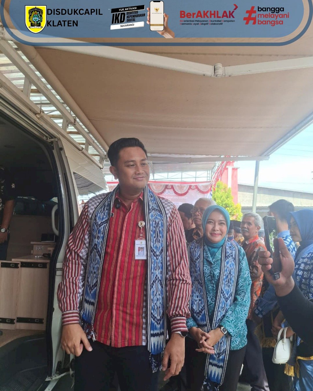 Sambung Rasa Bupati dan Wakil Bupati Klaten di Gedung Serbaguna, Desa Jambukidul, Kecamatan Ceper.