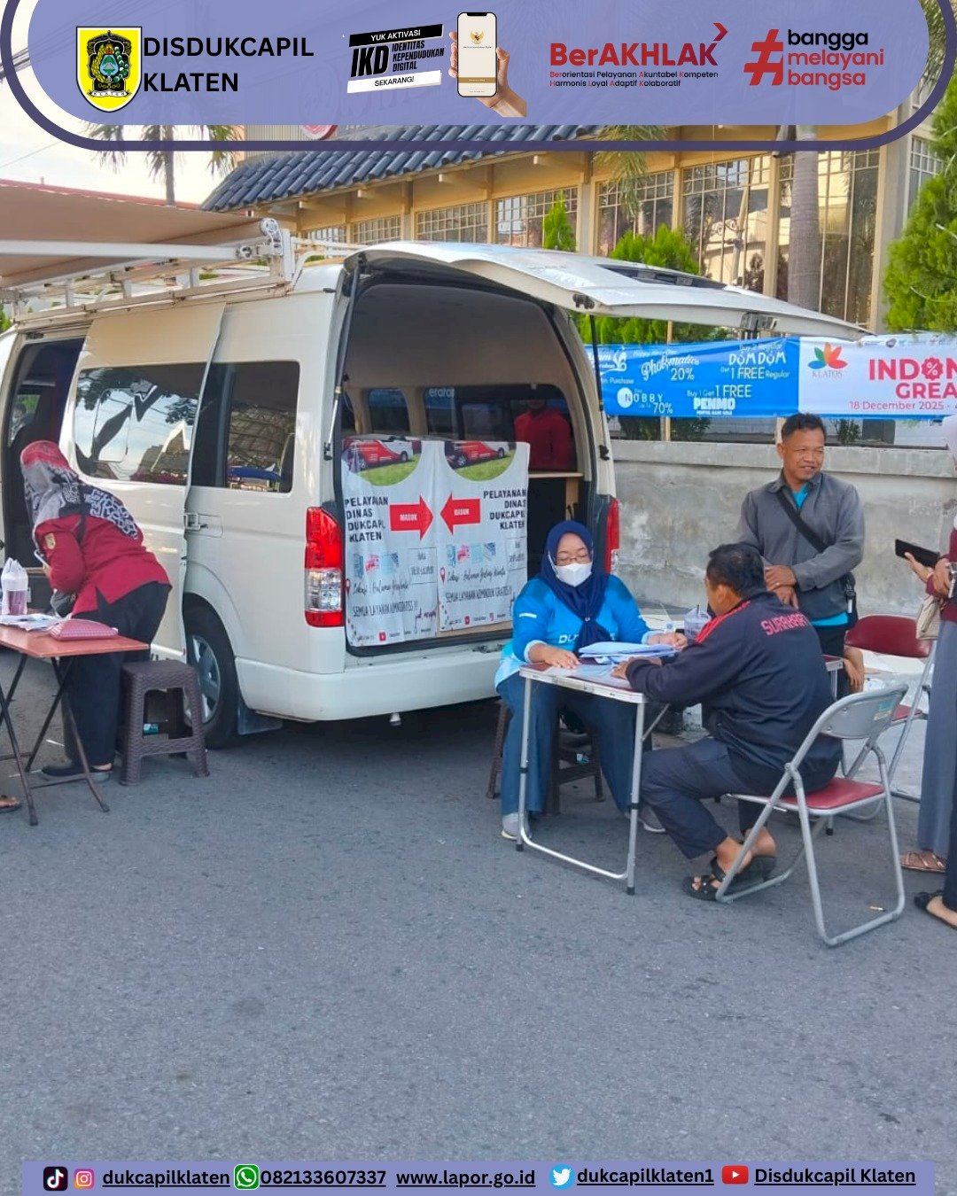 PELAYANAN ADMINDUK DI CAR FREE DAY