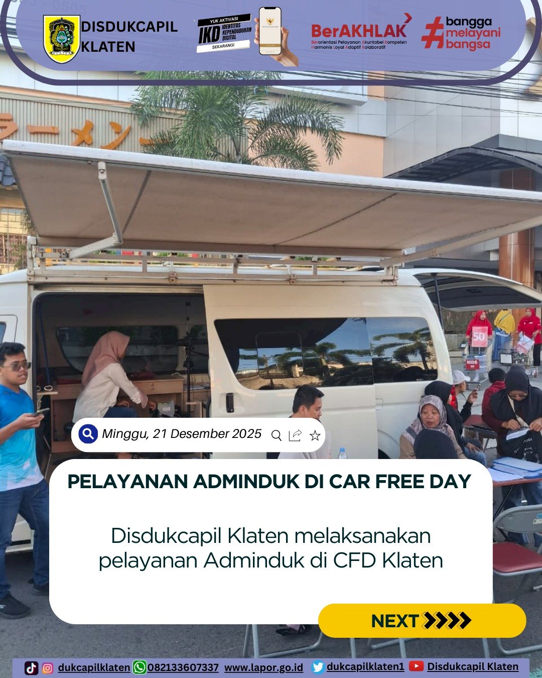 Laporan pelayanan CFD