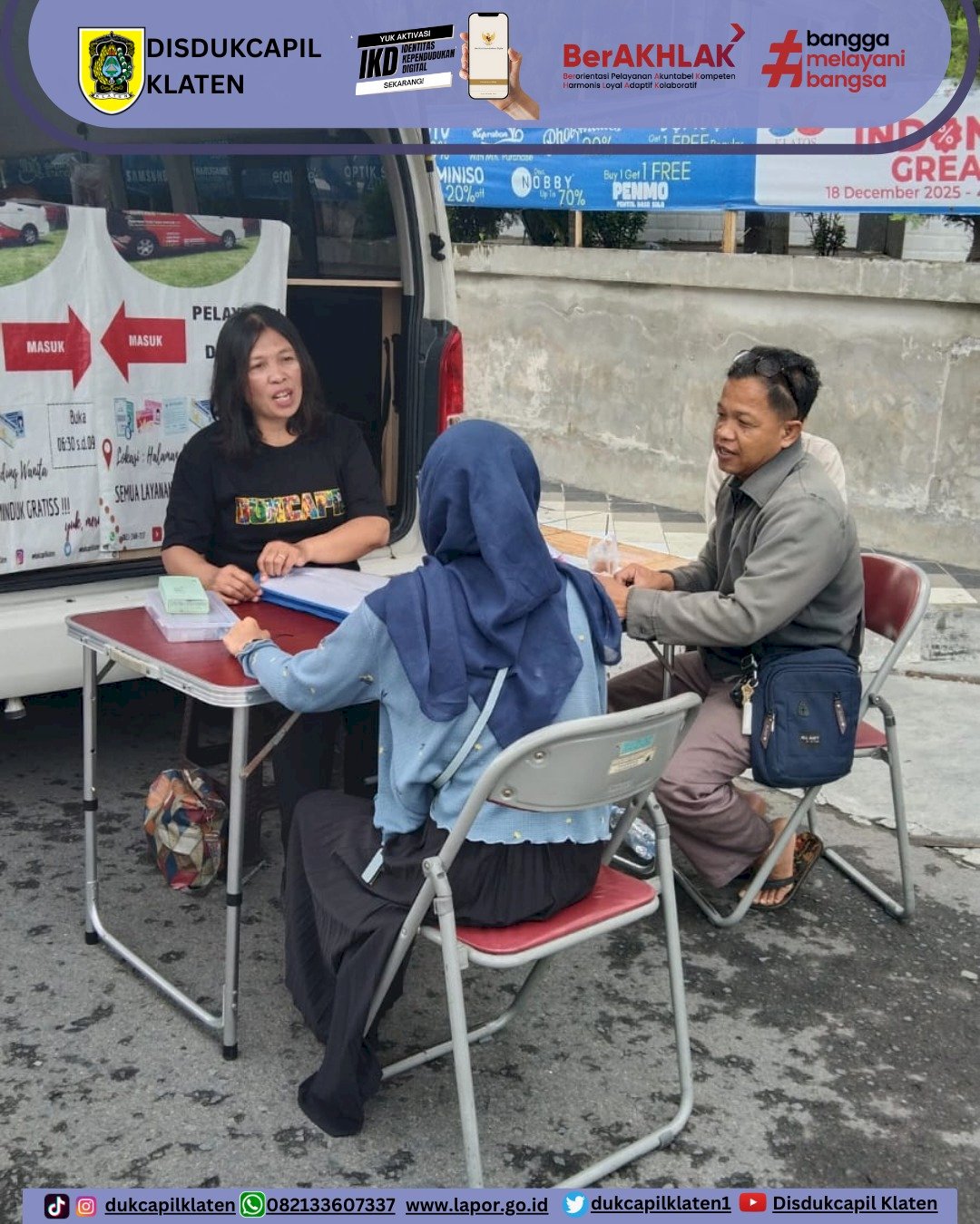 PELAYANAN ADMINDUK DI CAR FREE DAY