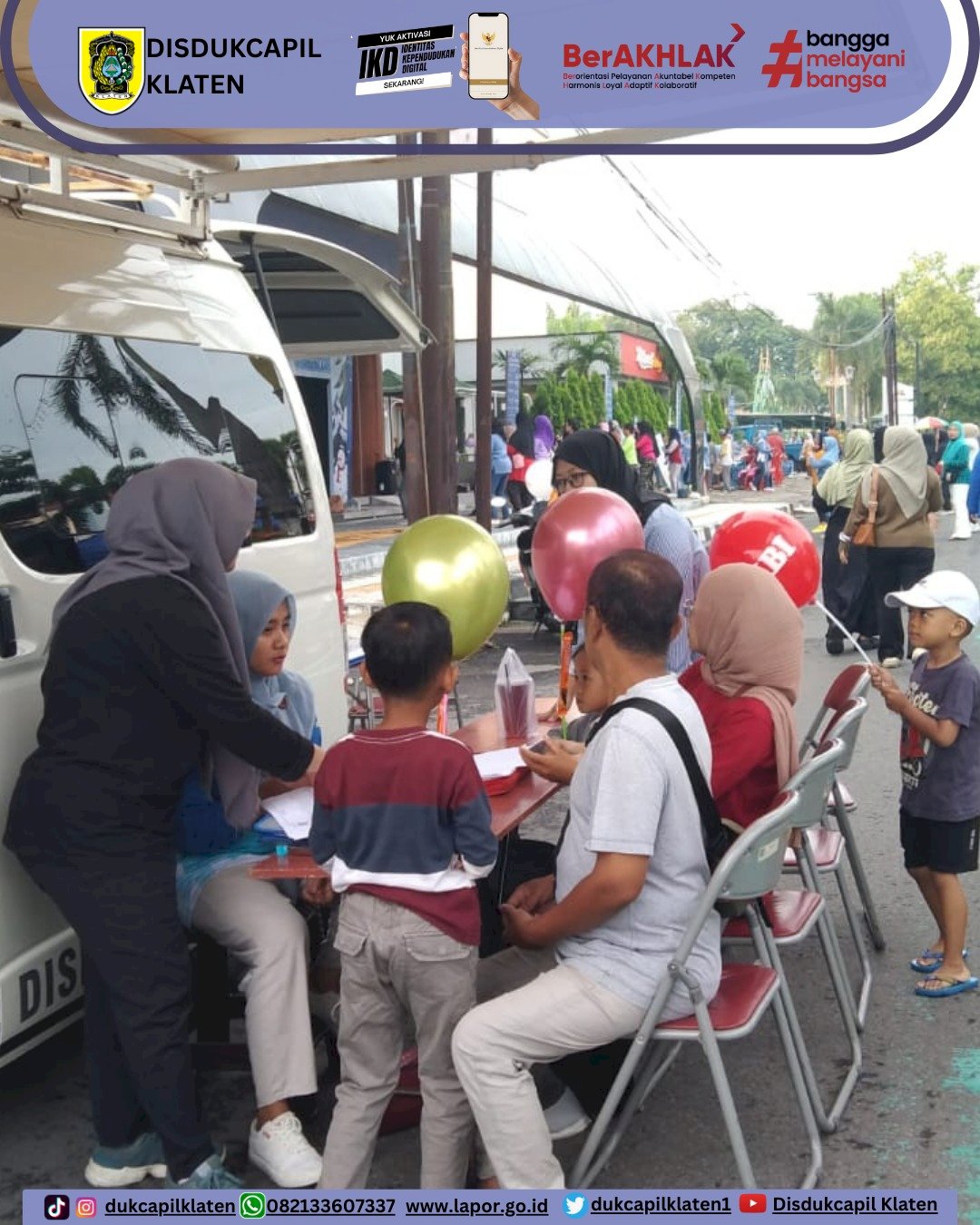 PELAYANAN ADMINDUK DI CAR FREE DAY