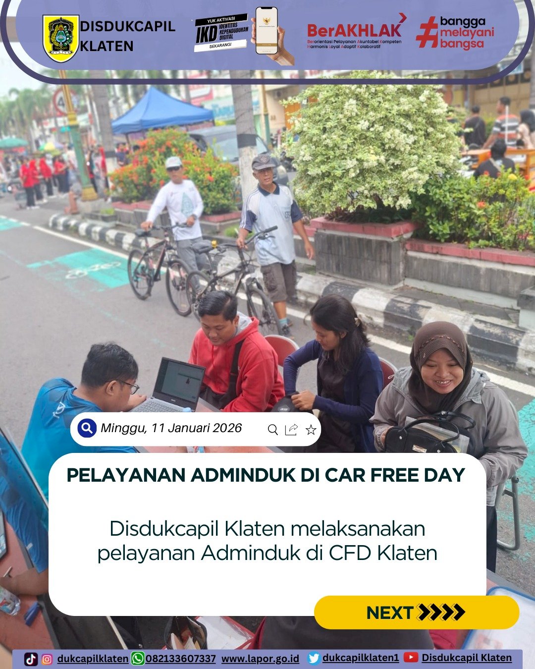 Laporan pelayanan CFD