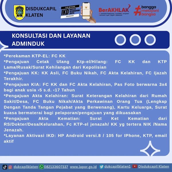 Dukcapil in CarFreeDay