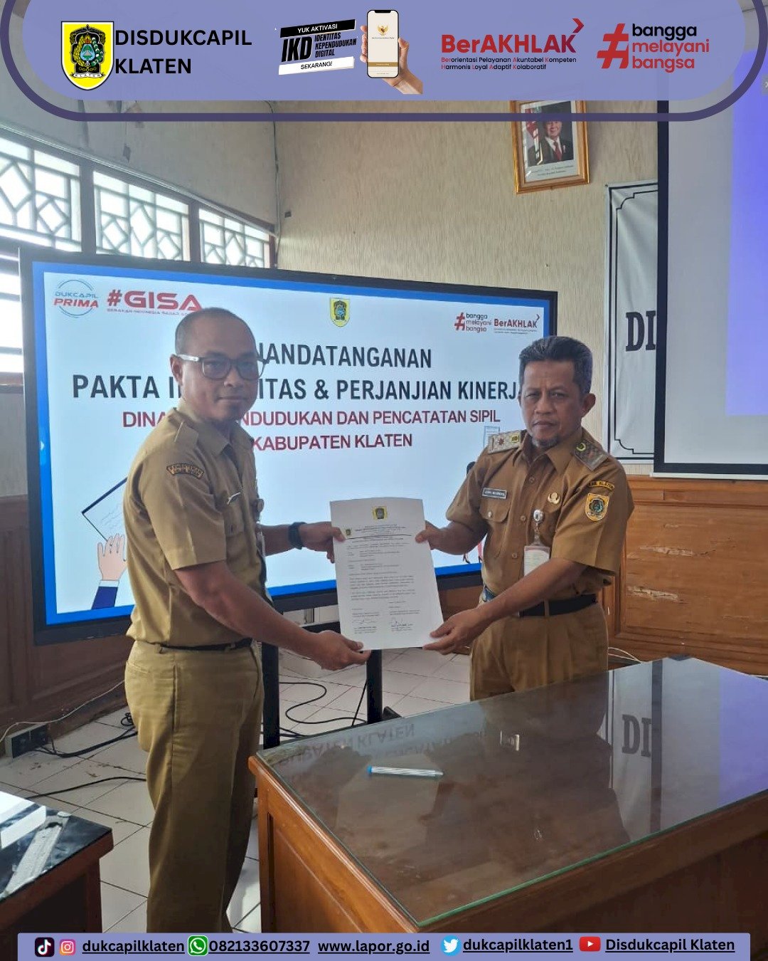 Penandatanganan Pakta Integritas dan Perjanjian Kerja