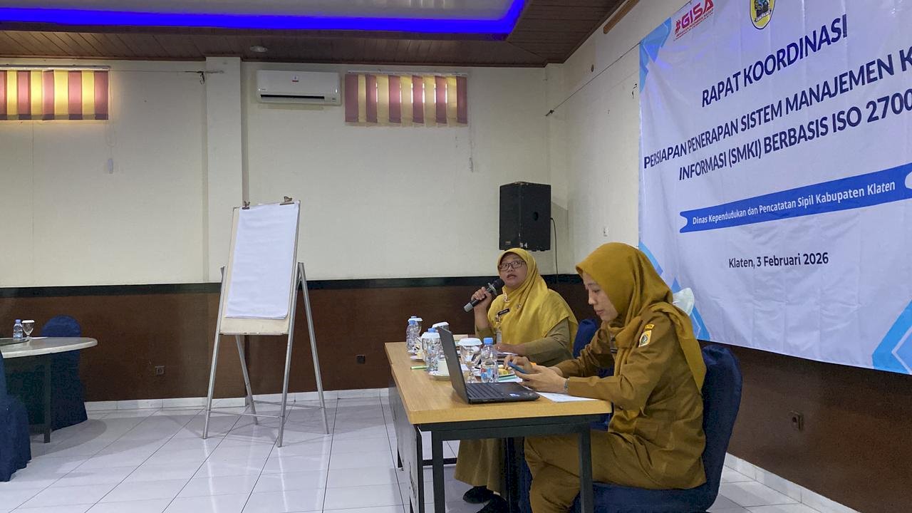 Rapat Koordinasi Persiapan Penerapan Sistem Manajamen Keamanan Sistem Informasi (SMKI) Berbasis ISO 27001