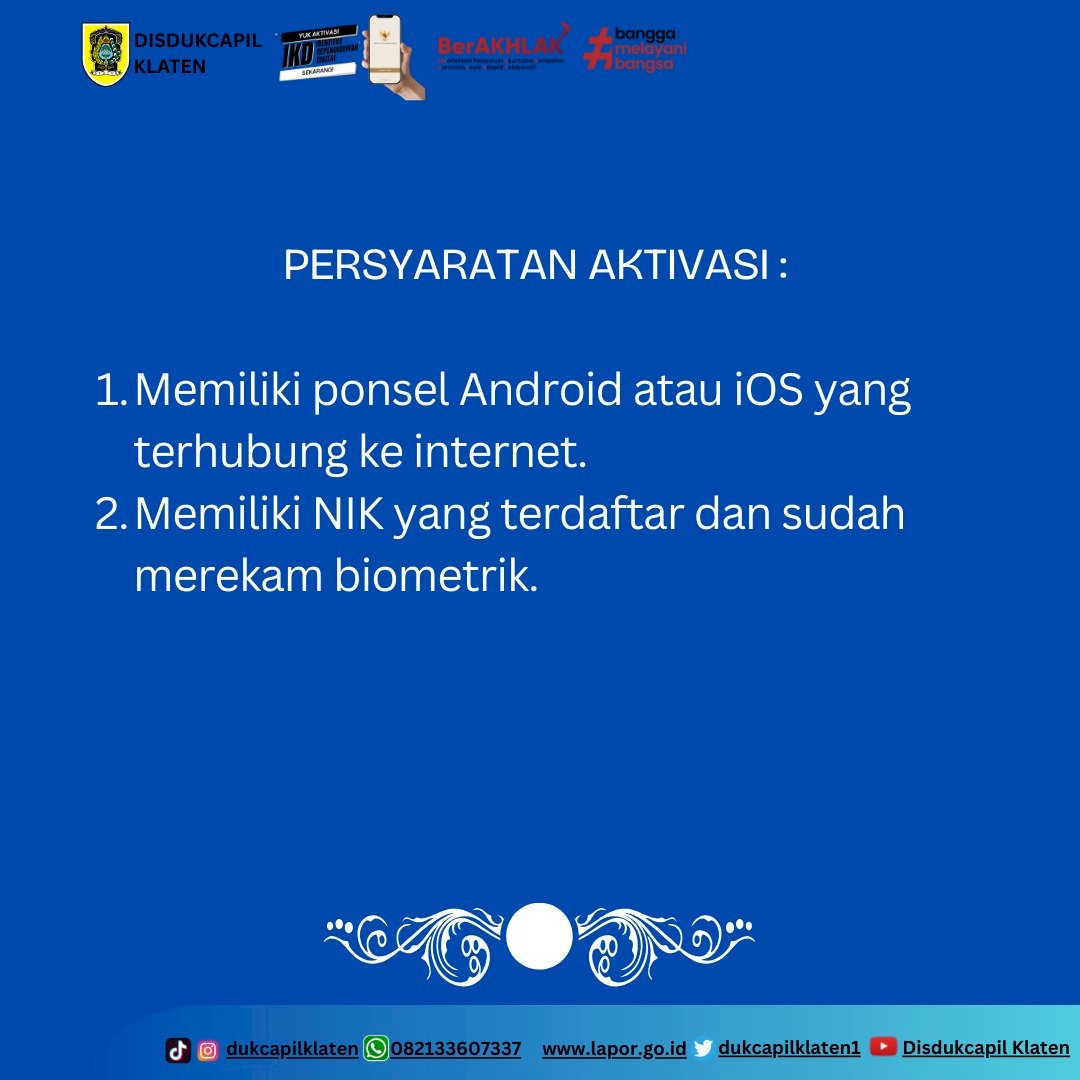 AKTIVASI IDENTITAS KEPENDUDUKAN DIGITAL (IKD)