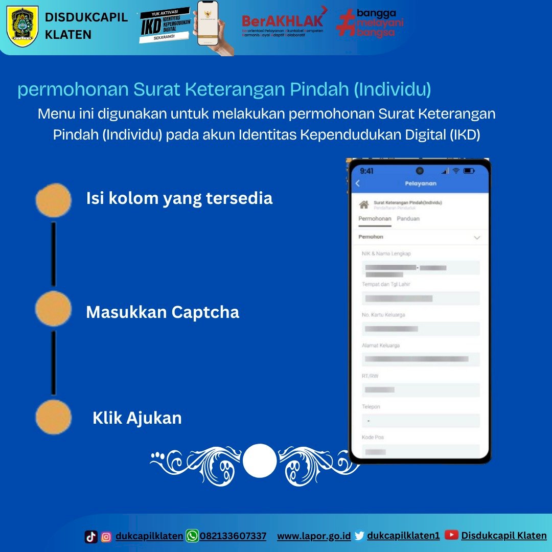 Cara Proses Perpindahan Individu Dapat Dilakukan Mandiri Melalui Aplikasi Identitas Kependudukan Digital (IKD)