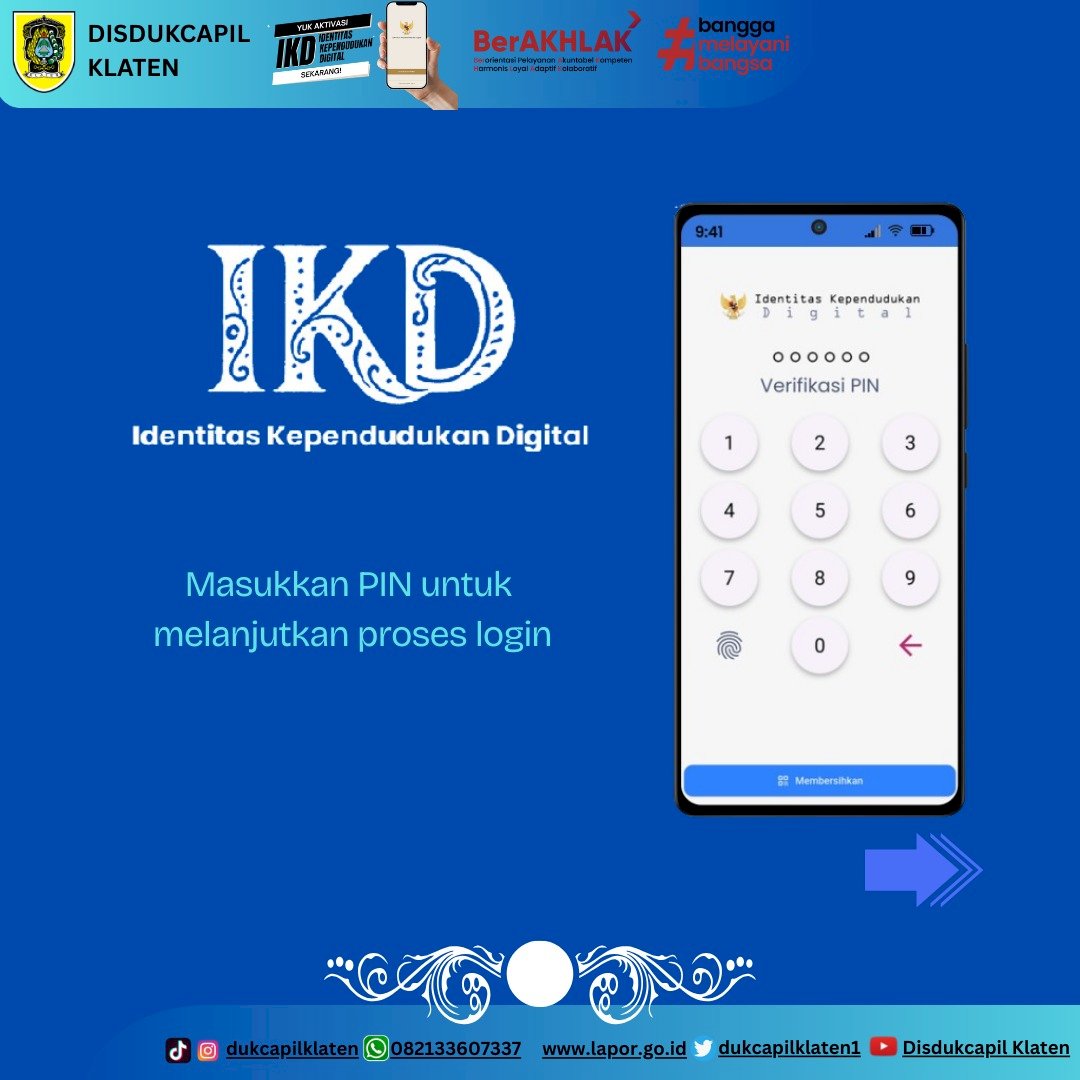 CARA MENGGANTI PIN IDENTITAS KEPENDUDUKAN DIGITAL (IKD)