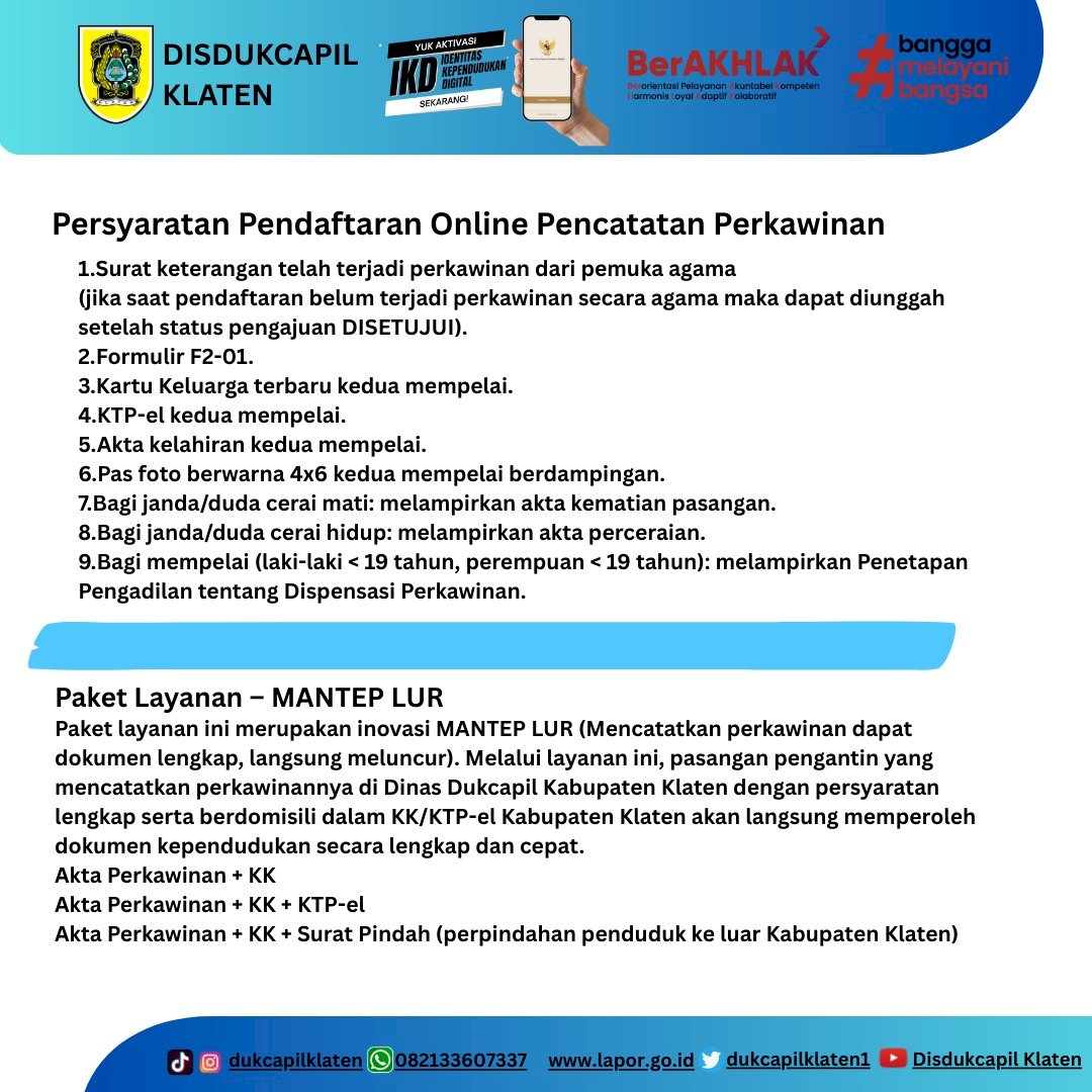 Sosialisasi Pendaftaran Online Pencatatan Perkawinan 