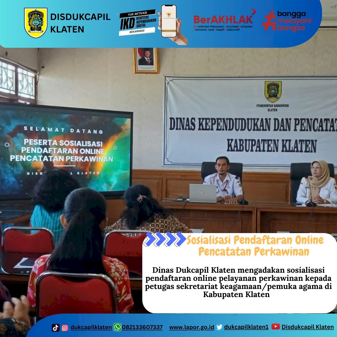 Sosialisasi Pendaftaran Online Pencatatan Perkawinan 