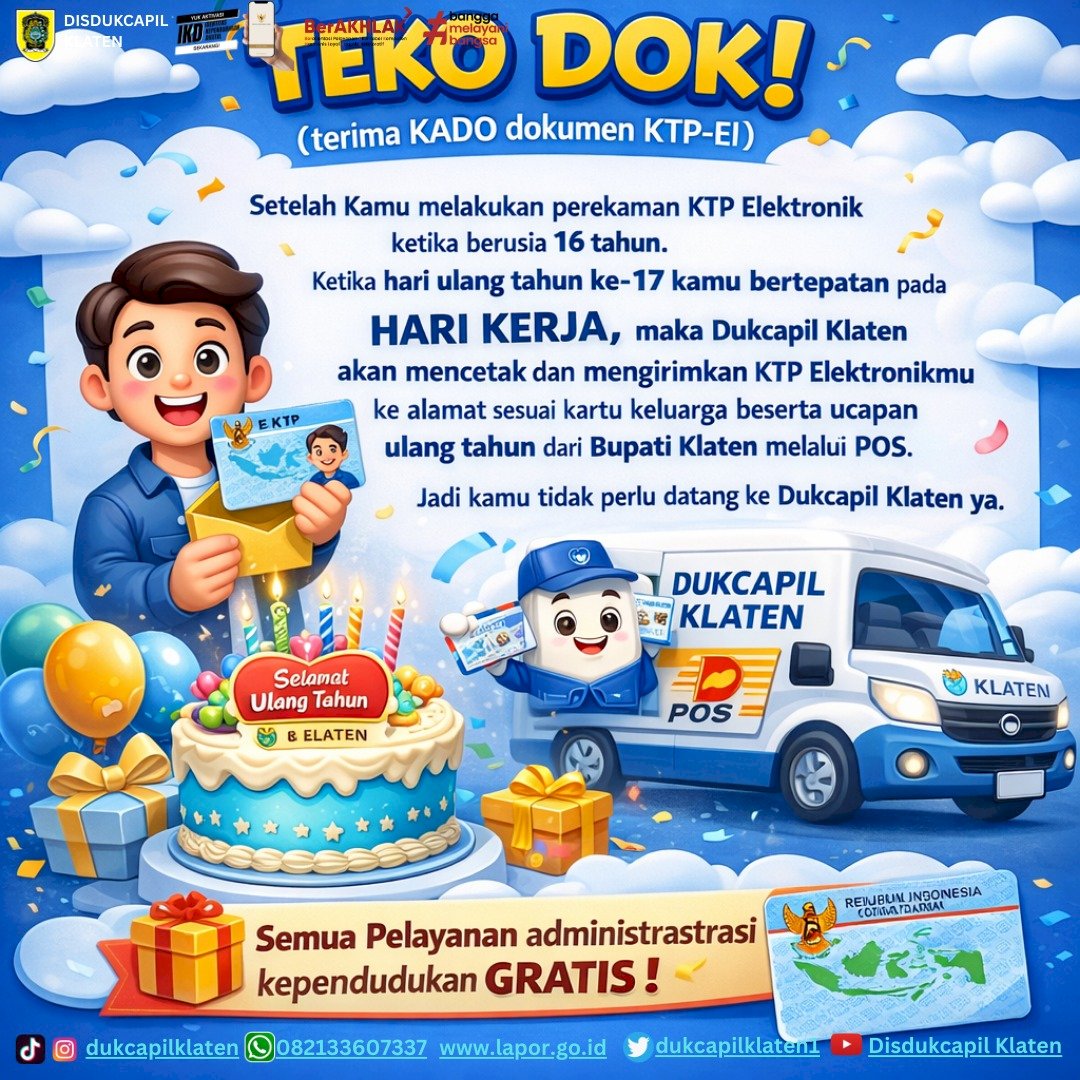 Inovasi TEKO DOK! (Terima KADO Dokumen KTP-El).