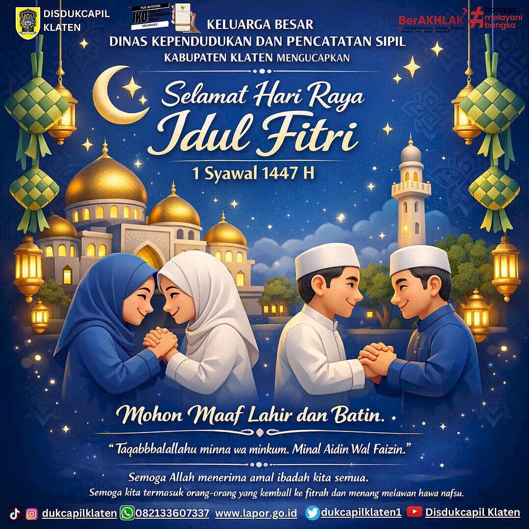 Selamat Hari Raya Idul Fitri 1447 H. Mohon Maaf Lahir Dan Batin