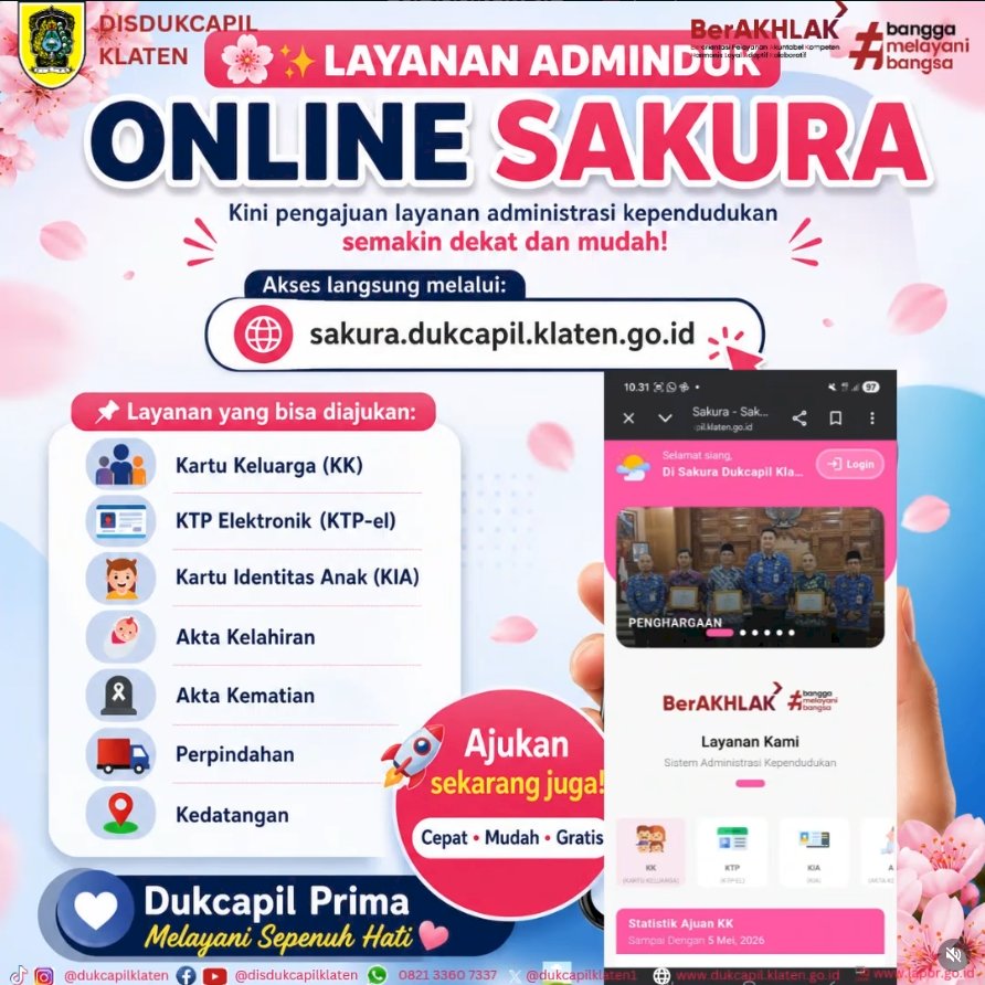 LAYANAN ADMINDUK ONLINE SAKURA