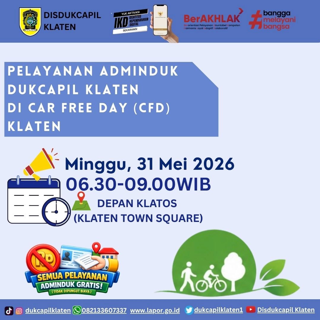 Dukcapil in CarFreeDay