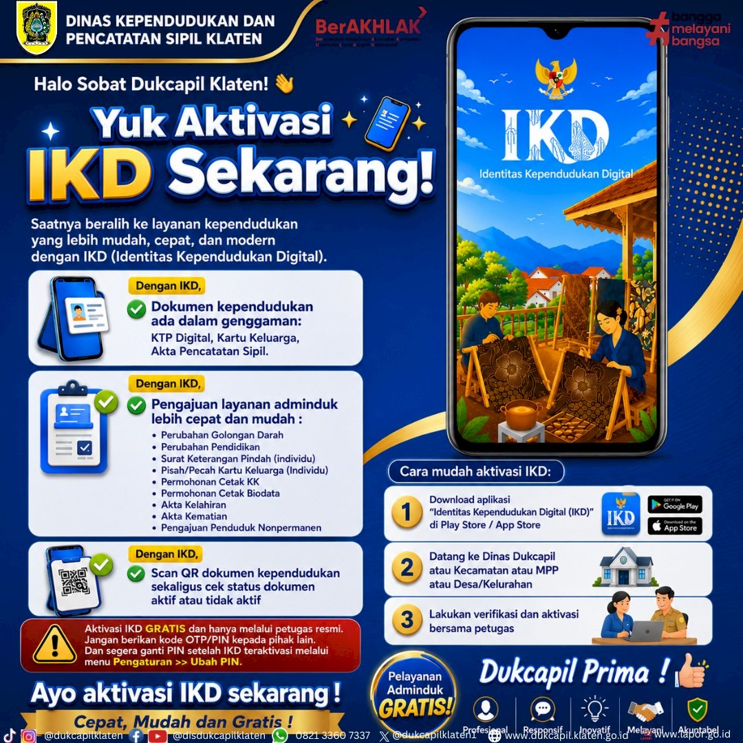 Yuk Aktivasi IKD Sekarang! 