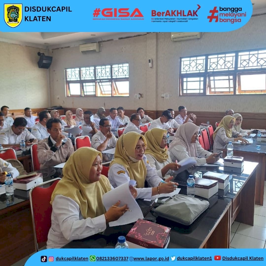 RAPAT KOORDINASI OPTIMALISASI PELAYANAN ADMINISTRASI KEPENDUDUKAN