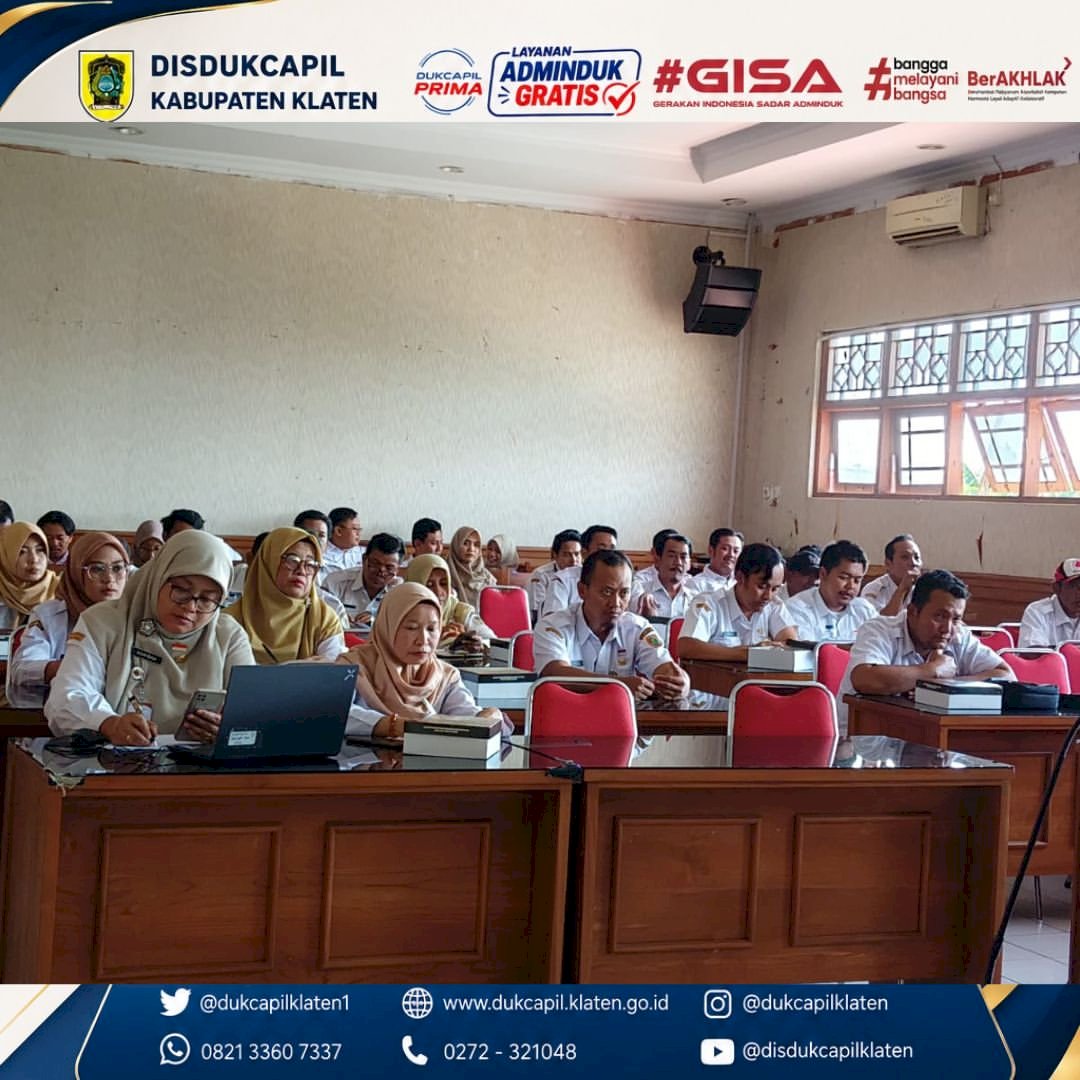  RAPAT KOORDINASI, EVALUASI & PENGUATAN PELAYANAN ADMINDUK