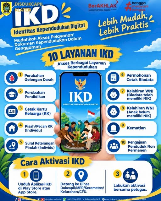 IKD (IDENTITAS KEPENDUDUKAN DIGITAL) Lebih Mudah, Lebih Praktis!