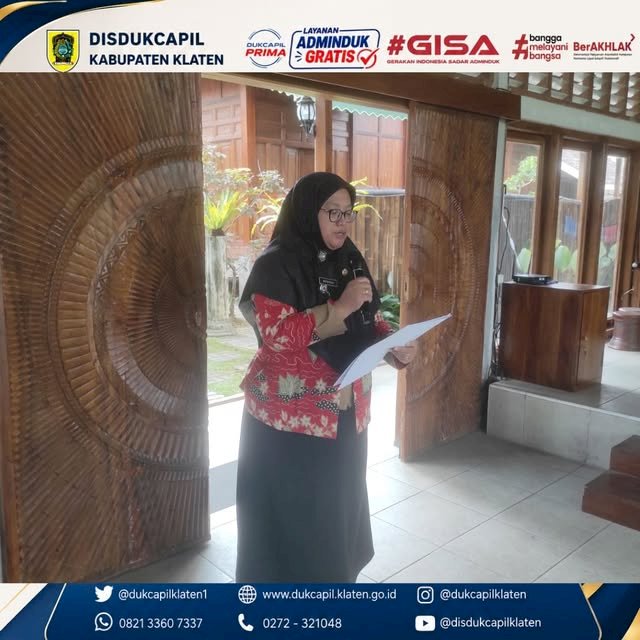 RAPAT EVALUASI DAN BIMBINGAN TEKNIS PENINGKATAN KUALITAS PELAYANAN TATAP MUKA ADMINISTRASI KEPENDUDUKAN