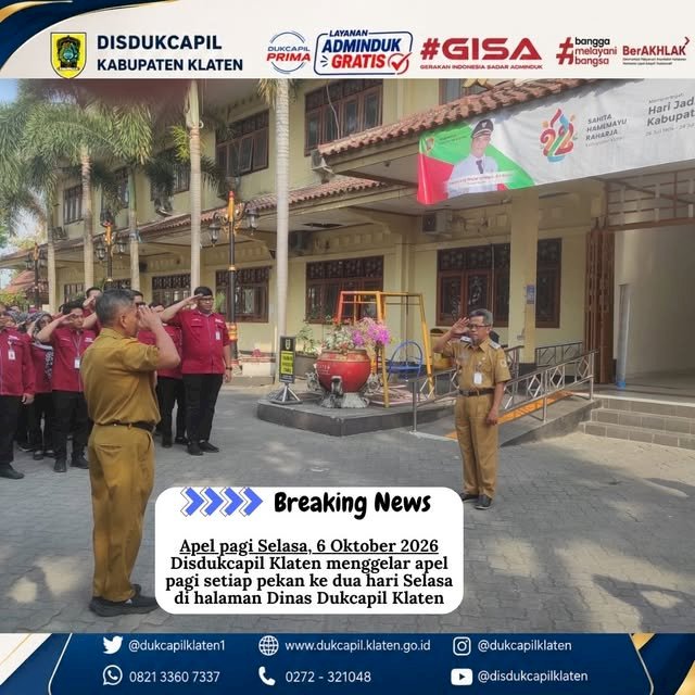 APEL PAGI | SELASA, 6 Oktober 2026